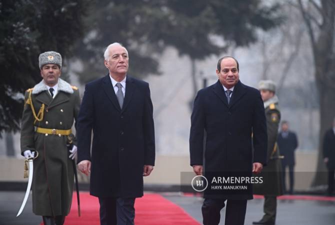 Mısır Cumhurbaşkanı Sisi Ermenistan'da